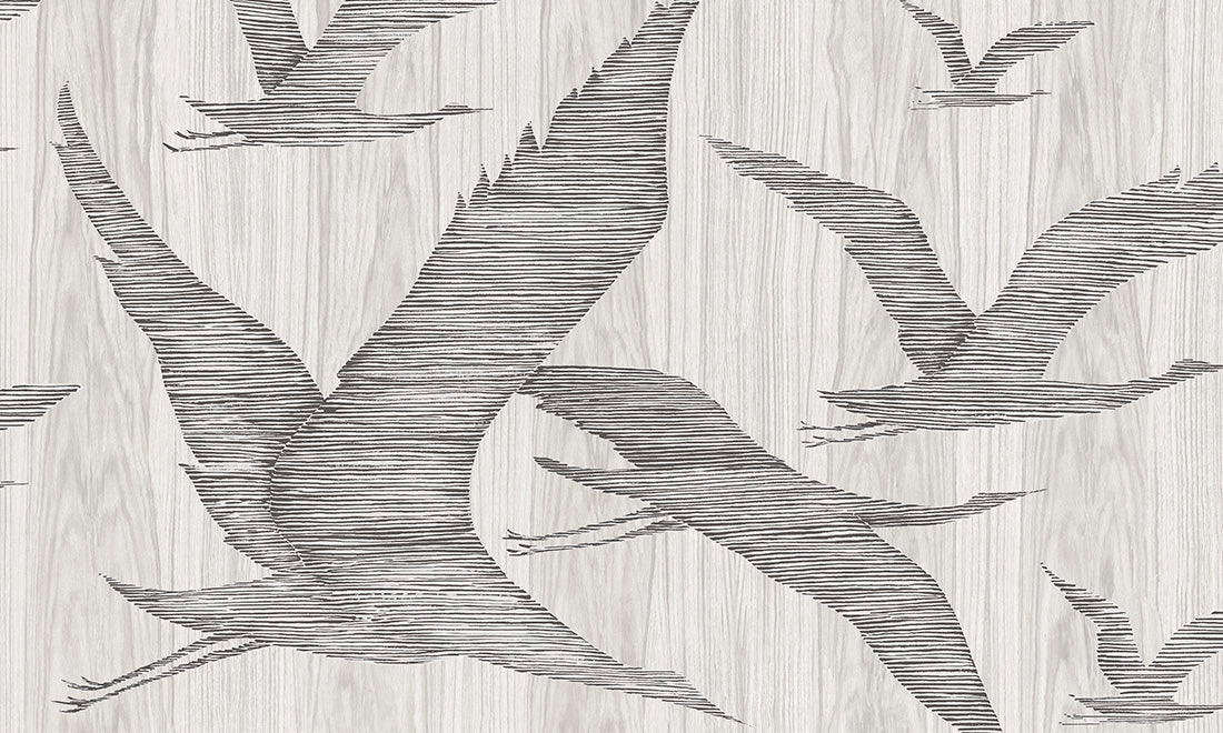 close up image of flying birds on a wooden background.