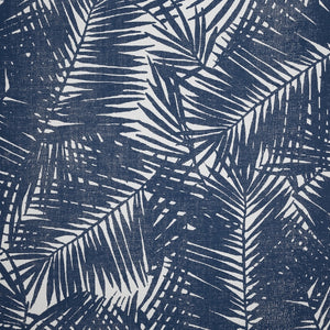 Blue palm like branches on the white backgound. Close up image