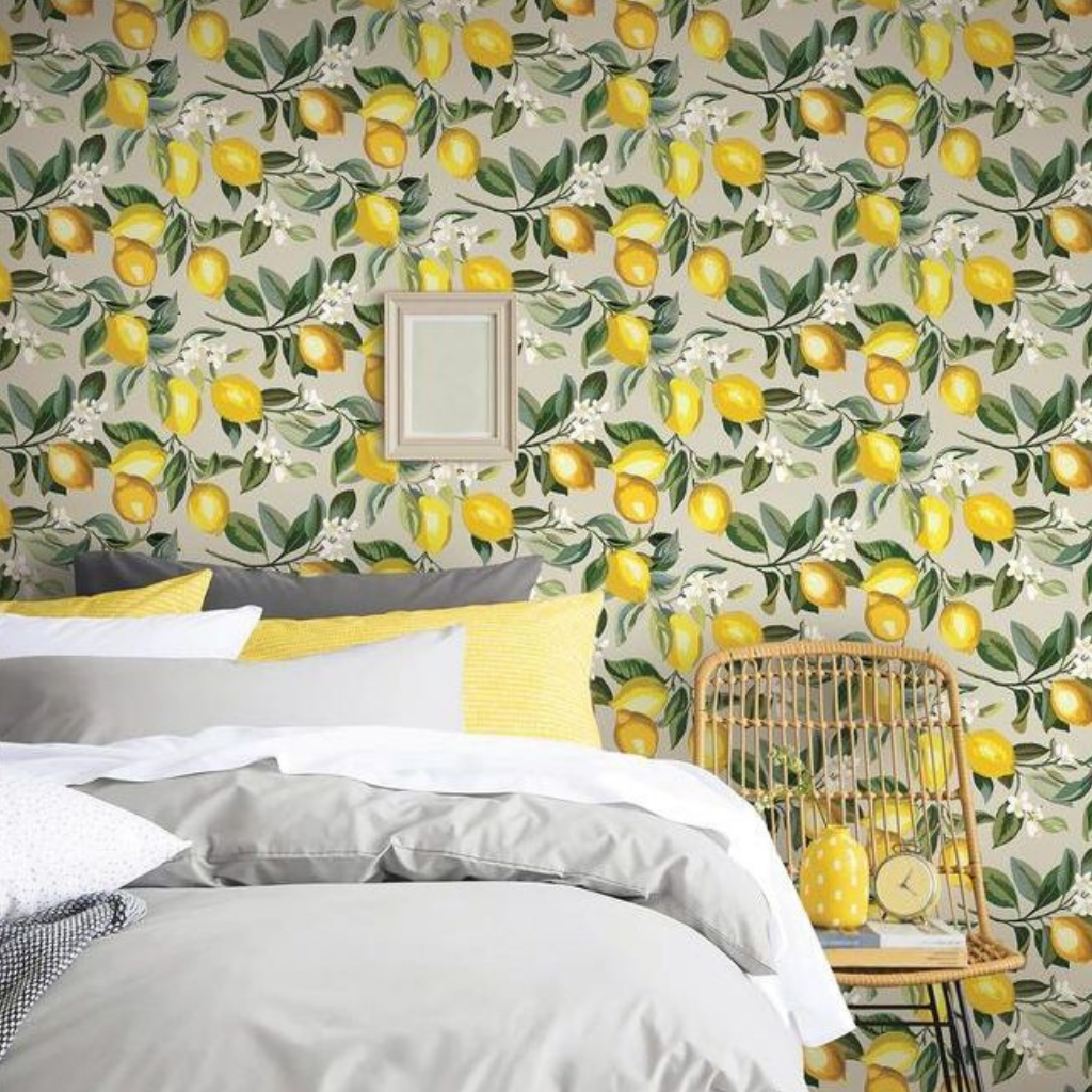 Lemon Botanical Wallpaper - YOR001